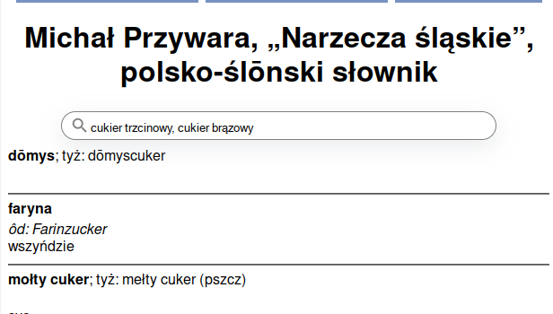 Słownik ôd Przywary i Korpus